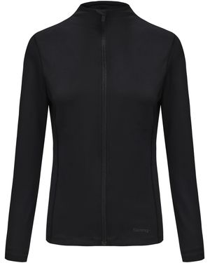 Slazenger 1881 Slim Fit Zip Collar Performance Tracksuit Top - Black