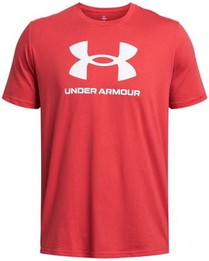 Under Armour Sport Style Logo Regular Fit T-Shirt - Red