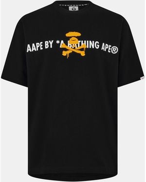 Aape Neon Puff Oversized T-Shirt - Black