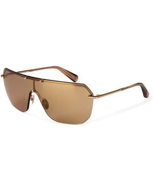 AllSaints Ace Aviator Sunglasses - Brown