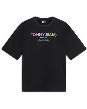 Tommy Hilfiger Oversized Fit T-Shirt - Black