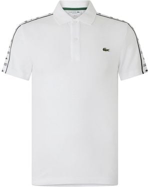 Lacoste Regular-Fit Stretch Mini Piqu¿ Polo Shirt - White