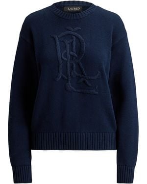 Ralph Lauren Crew Neck Jumper - Blue