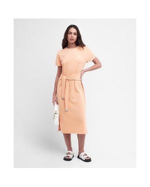 Barbour Whitson Midi Dress - Orange