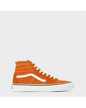 Vans Adults Hi Tapered Colour Theory Marmala Canvas High-Top Trainers - Orange