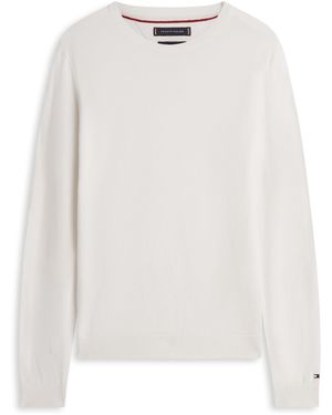Tommy Hilfiger Crew Neck Jumper - White