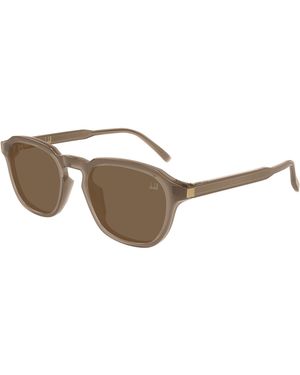 DUNHILL EYEWEAR Du0082Sa Round Sunglasses - Natural