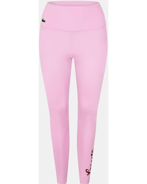 Lacoste Logo Leggings - Pink