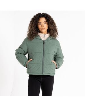 Dare 2b Lavishly Water Repellent Long Sleeve Insulated Puffer Jacket - Green