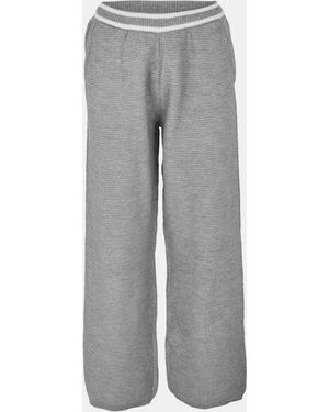 The Couture Club Emblem Jog Stretch Knitted Trousers - Grey