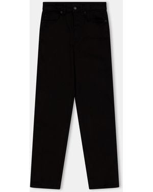 GOOD AMERICAN Nvr Fades Straight Leg Jeans - Black