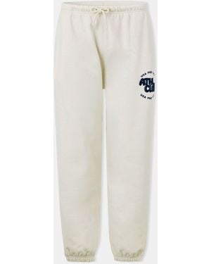 Usa Pro Graphic Closed Hem Fleece Joggers - Natural