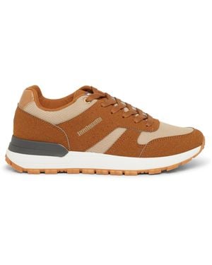 Lambretta Echo Court Trainers - Brown