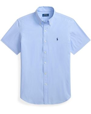 Polo Ralph Lauren Poplin Short Sleeve Shirt - Blue
