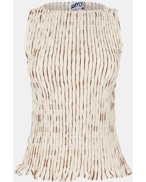 Amy Lynn Sonya Puff Sleeve Top - Natural
