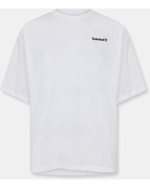 Timberland Timb Oval Regular Fit T-Shirt - White