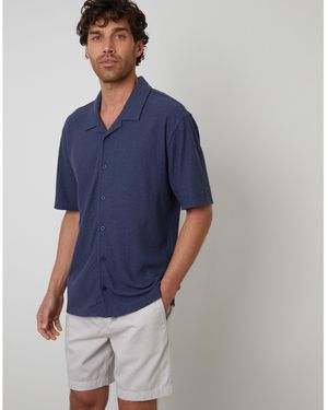 Threadbare Selkirk Short-Sleeve Shirt - Blue