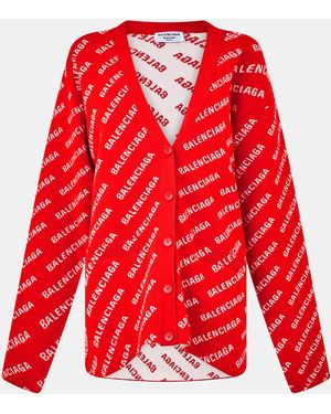Balenciaga Structured Knit Tailored Fit Cardigan