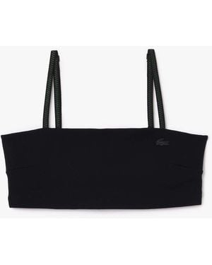 Lacoste Quick Dry Uv Protect Technical Bralette - Black