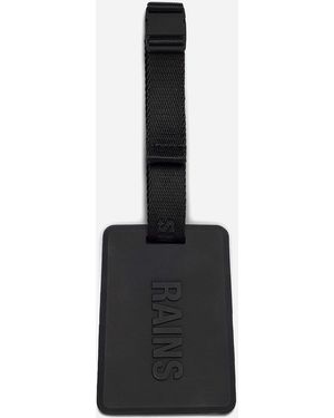 Rains Travel Luggage Tag - Black