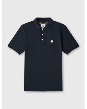 Pretty Green Short-Sleeve Polo Shirt - Blue