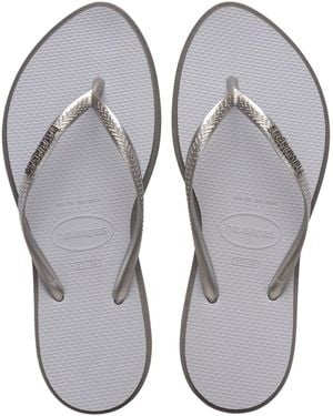 Havaianas Slim Point Flip Flops - Grey