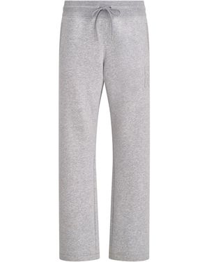 DKNY Sport Cotton Open-Hem Jogging Bottoms - Grey