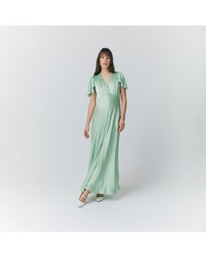 Ghost Delphine Maxi Dress - Green