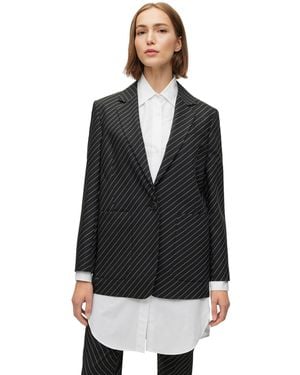 BOSS Jakua Structured Tailored Formal Jacket - Black