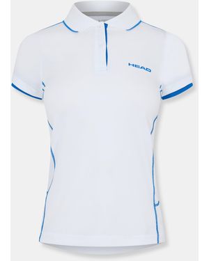 Head Club Smu Italy Short Sleeve Performance Polo Shirt - Blue