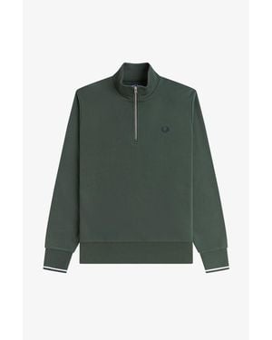 Fred Perry Fredperry Half Zip Top - Green