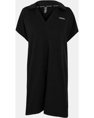 DKNY Sweatshirt Relaxed Fit Jumper Dress - Black