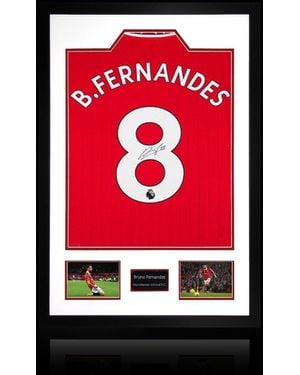The Fan Cave Bruno Fernandes Signed Utd Shirt (Acg Cert) - Red