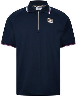 Aquascutum Short Sleeve Polo Shirt - Blue