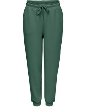 Only Play High Waist Closed Hem Jersey Joggers - Green