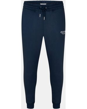 Jack Wills Haydor Logo Joggers - Blue