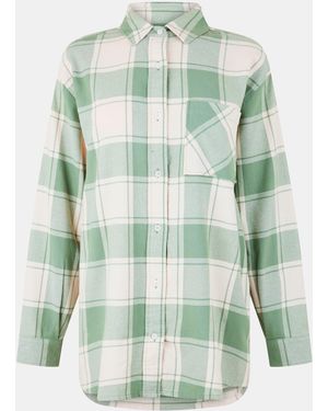 Jack Wills Jw Flannel Long-Sleeve Patterned Shirt - Green
