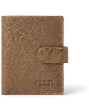 Osprey Popper Leather Embossed Billfold Wallet - Natural