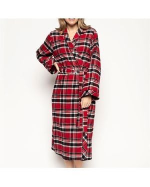 Cyberjammies Clarissa Long Dressing Gown - Red