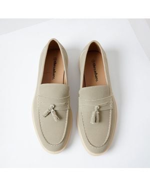 Threadbare Faux Suede Tassel Loafers - Brown