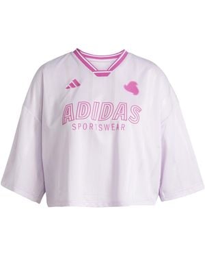 adidas Tiro Cropped T-Shirt Crop Top - Purple