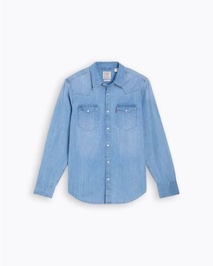 Levi's Barstow Western Standard Esta Long Sleeve Denim Shirt - Blue
