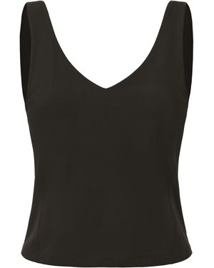 La Gear V-Neck Active Tank Top - Black