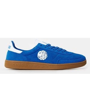 Pretty Green Pg Ramblas Low-Top Trainers - Blue