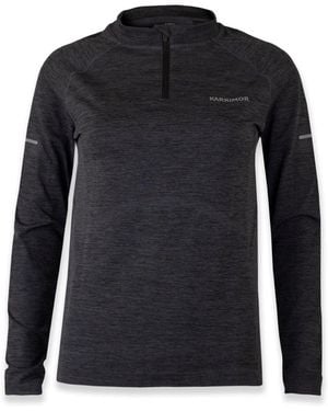 Karrimor Xlite Seamless Running Ladies 1/4 Zip - Black