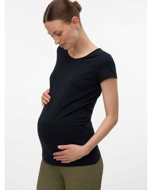 Mama.licious Mama Short-Sleeve Regular Fit T-Shirt - Blue