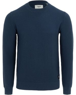Firetrap Crew Neck Jumper Knitted Pullover - Blue