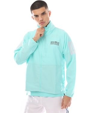 adidas Bmw Berlin Marathon 2023 Legends 3 Pockets Performance Training Jacket - Blue