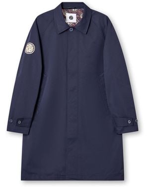 Pretty Green Didsbury Weather-Resistant Mac - Blue
