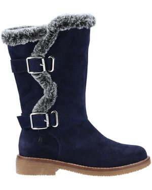 Hush Puppies Megan Ladies Mid Boots - Blue